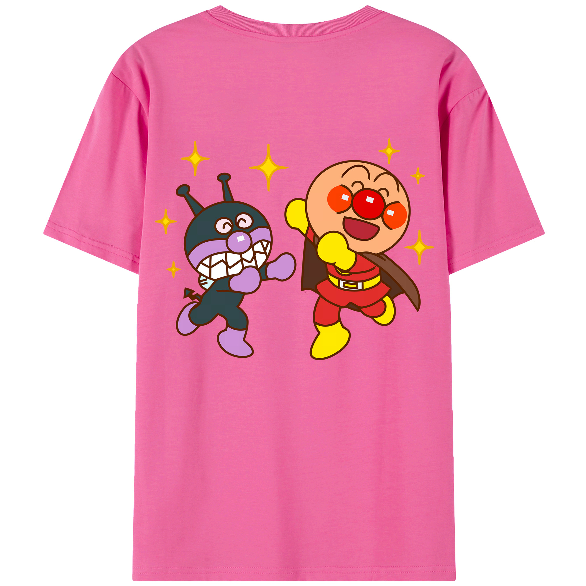 （画像用） アンパンマン Anpanman レディース半袖Tシャツ(バックプリント)
